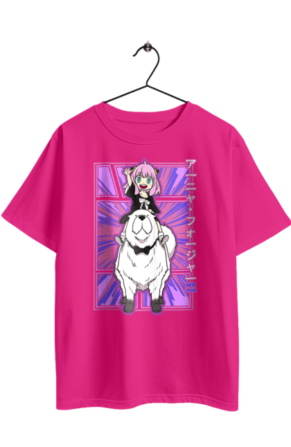 Футболка оверсайз з принтом "Сім'я шпигуна Аня". Spy x family, аниме, аня, йор, лойд, манга, сім я шпигуна. 2070702