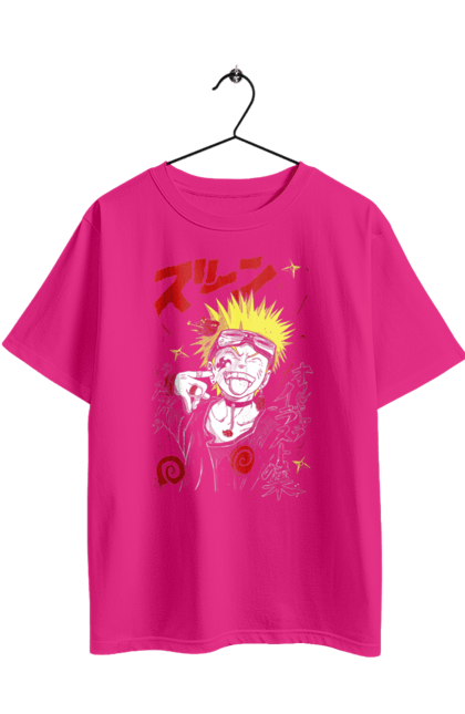 Oversized t-shirt with prints Naruto. Anime, character, manga, naruto, ninja, tv series. 2070702