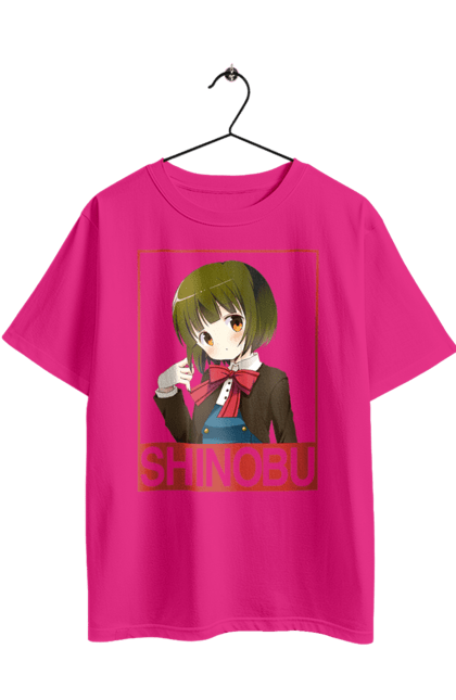 Футболка оверсайз з принтом "Золота мозаїка Шинобу Омія". Anime, kiniro mosaic, kinmoza, manga, shinobu omiya, аніме, золота мозаїка, манга, шинобу, шинобу омія. 2070702