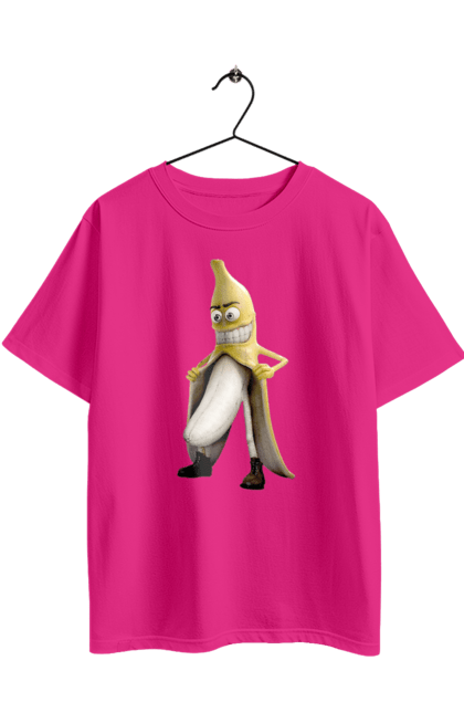 Футболка оверсайз з принтом "Банан". Банан, секс, смех, шутка, эксгибиционист. 2070702