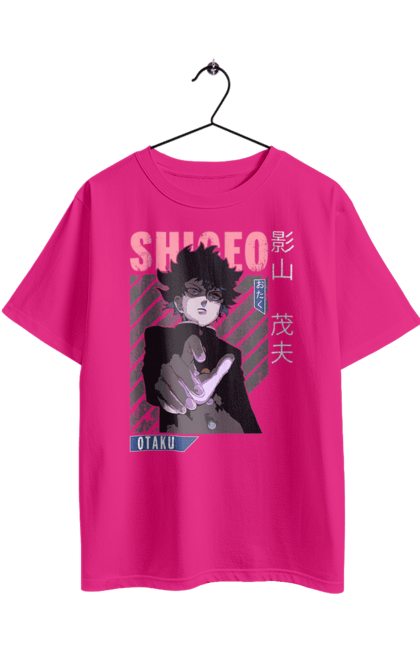 Футболка оверсайз з принтом "Mob Psycho 100". Anime, manga, mob psycho 100, shigeo kageyama, аніме, манга, моб, моб-вар ят 100, сігео кагеяма, шіґео каґеяма. 2070702