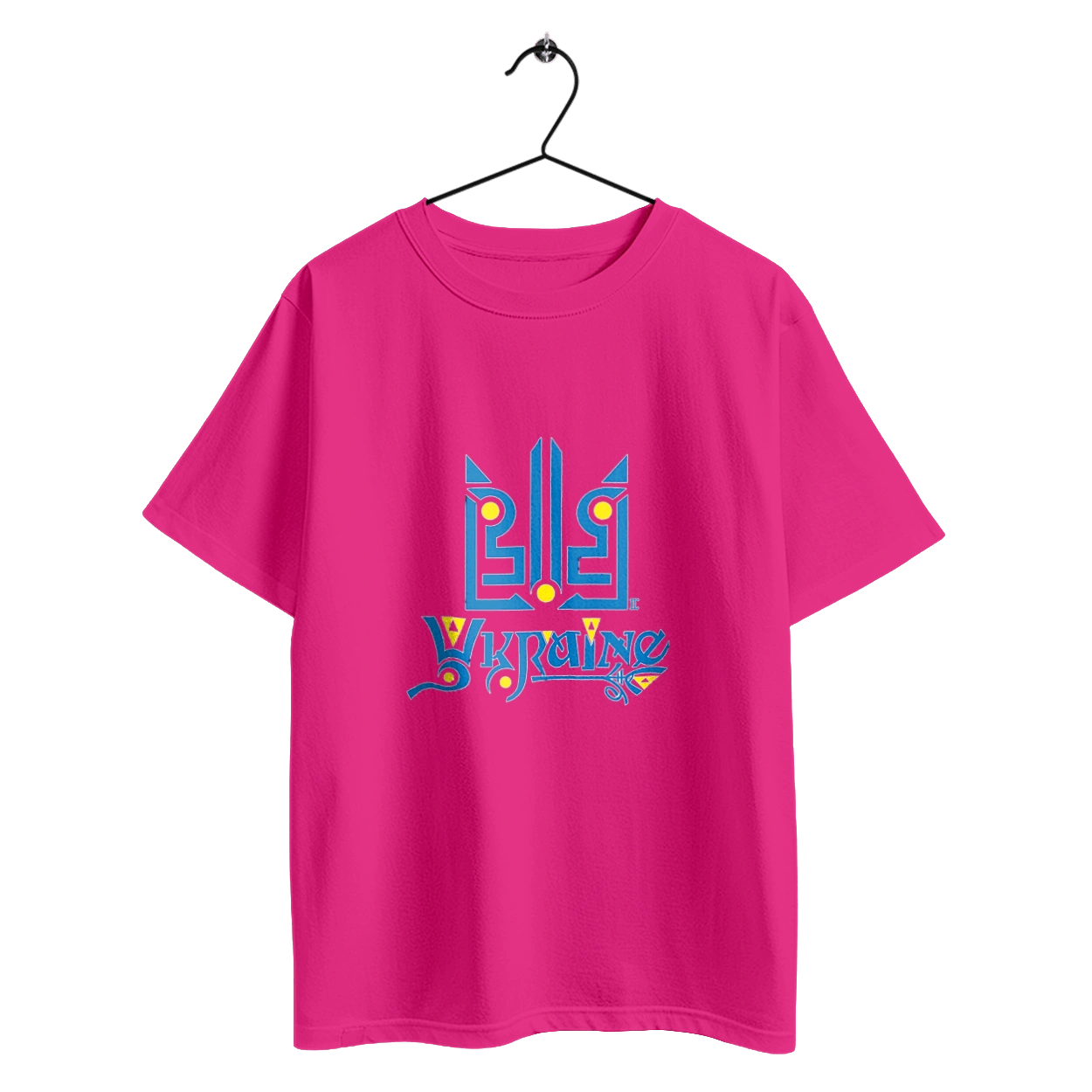 Ukraine and trident dark background