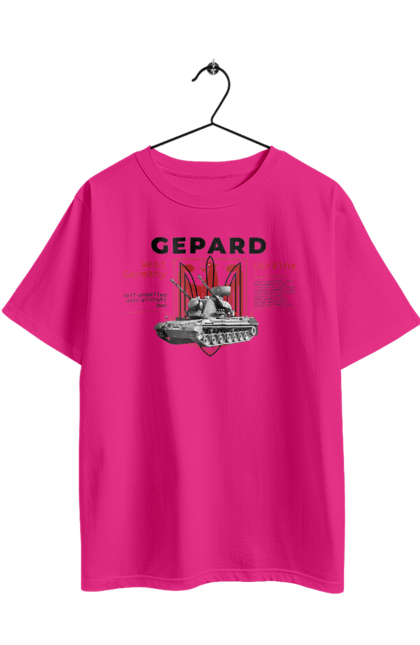 Футболка оверсайз з принтом "Gepard". F16, gepard, nasams, stinger, zuzana, гаубиця, два герби, залужний, сюзанна. 2070702