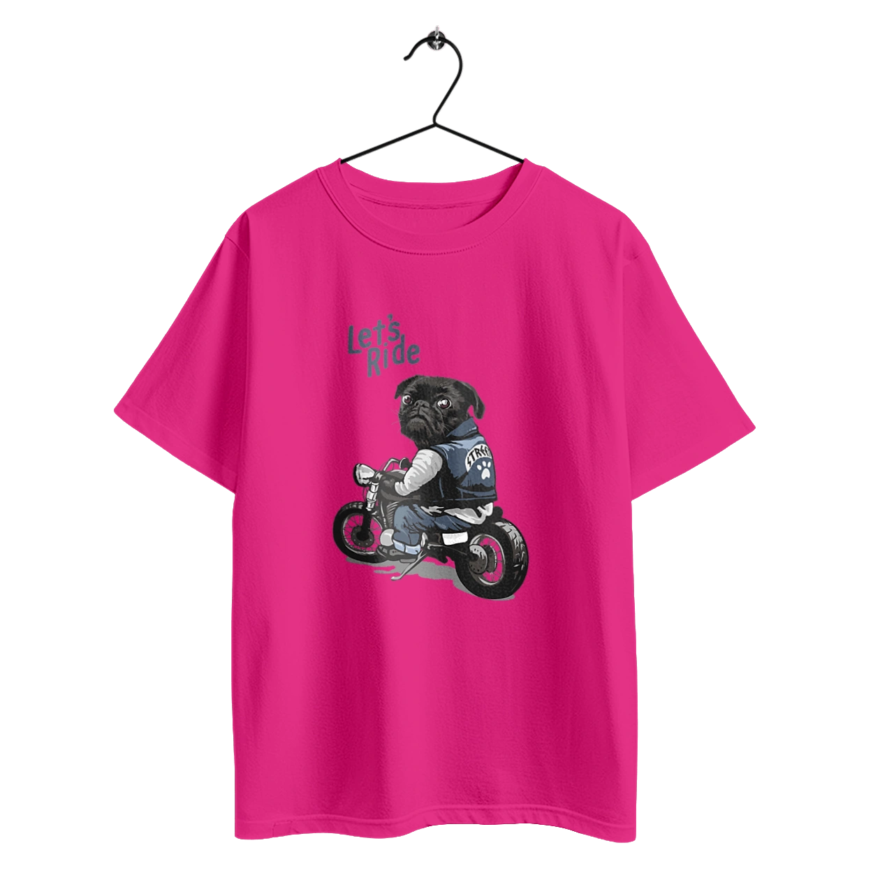 Мопс на мотоцикле