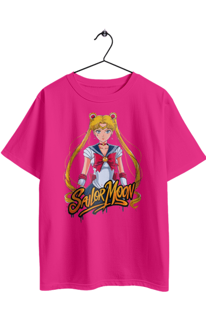 Футболка оверсайз с принтом Сейлор Мун. Sailor moon, usagi tsukino, аниме, драма, махо-сёдзё, сейлор мун, сериал, усаги цукино. 2070702