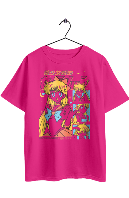 Футболка оверсайз з принтом "Сейлор Венера". Minako aino, sailor moon, sailor venus, аніме, драма, махо-сьодзьо, мінако айно, сейлор венера, сейлор мун, серіал. 2070702