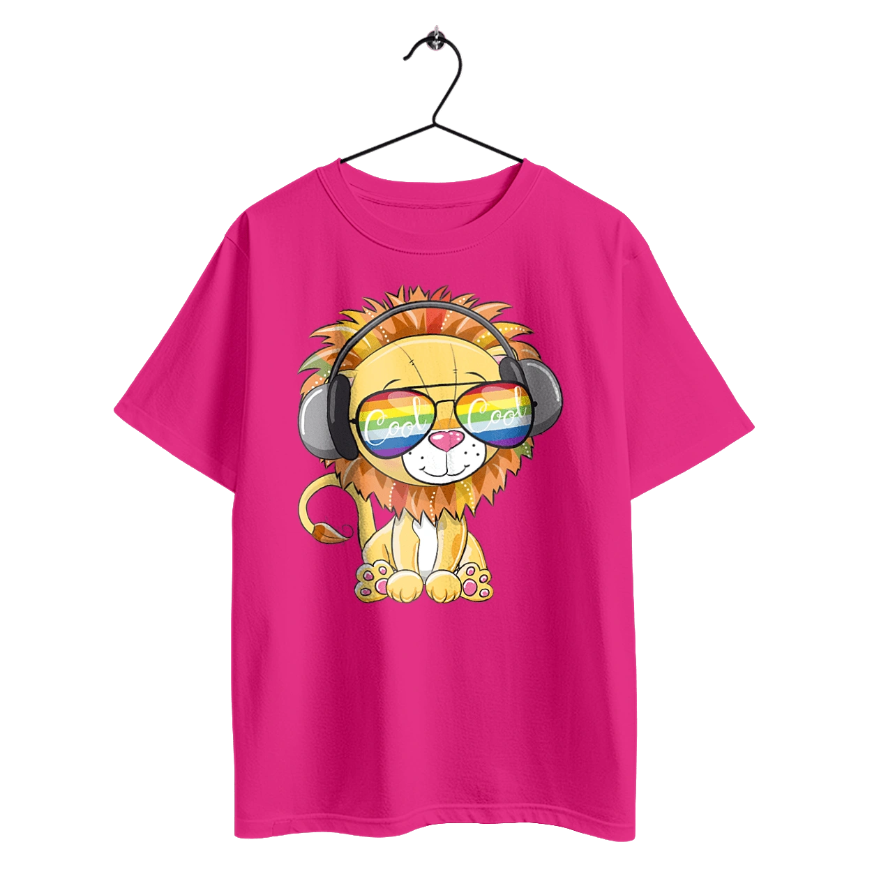 Lion In Glasses And Headphones