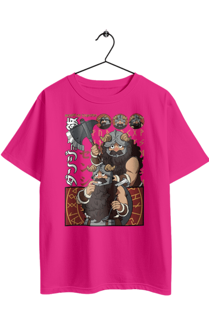 Футболка оверсайз з принтом "Підземелля смакоти Сенші". Danjon meshi, senshi, аніме, дворф, манга, підземелля, підземелля смакоти, сенші. 2070702