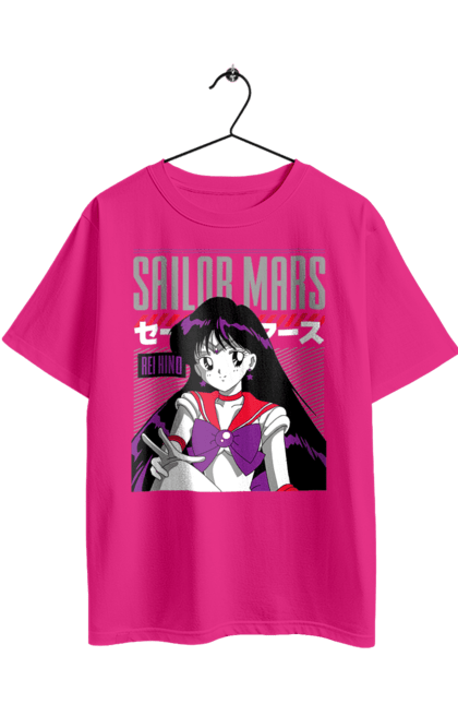 Oversized t-shirt with prints Sailor Moon Mars. Anime, drama, maho shojo, rei hino, sailor mars, sailor moon, tv series. 2070702