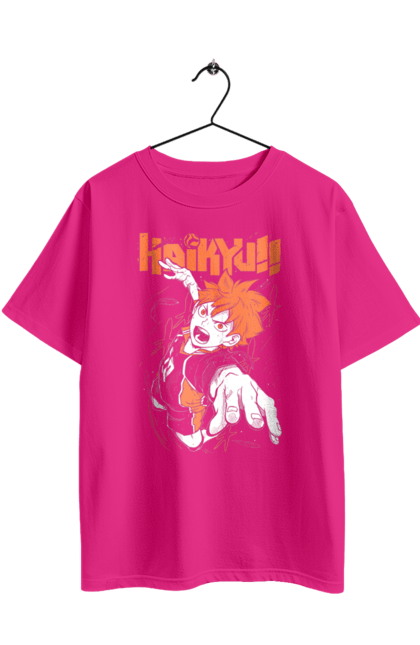 Футболка оверсайз з принтом "Волейбол!! Хіната". Anime, haikyu, hinata, manga, shoyo hinata, аніме, волейбол, манга, хіната, шьо хіната. 2070702