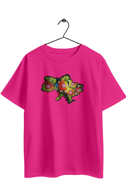 Футболка оверсайз з принтом "Справжня Україна". Барви, квіти, кольрі, краса, лепестки, листя, настрій, справжня україна. 2070702