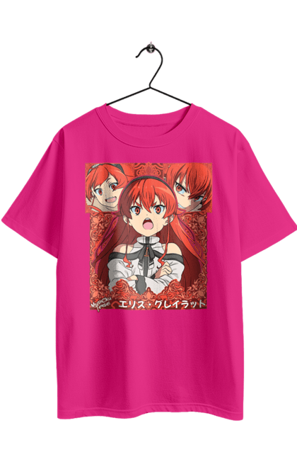 Oversized t-shirt with prints Mushoku Tensei Eris Boreas Greyrat. Anime, eris, eris boreas greyrat, eris boreas greyrat, jobless reincarnation, mushoku tensei. 2070702
