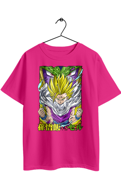 Футболка оверсайз з принтом "Перли дракона Гохан". Anime, dragon ball, goku, manga, аніме, гоку, гохан, манга, перли дракона. 2070702