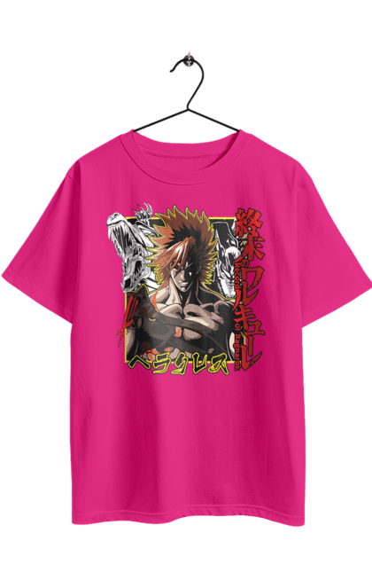 Футболка оверсайз з принтом "Повість про кінець світу Геркулес". Anime, hercules, manga, record of ragnarok, аніме, геракл, геркулес, манга. 2070702