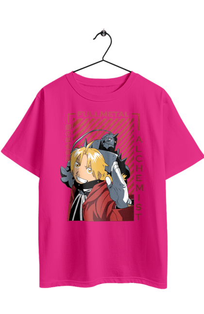 Oversized t-shirt with prints Fullmetal Alchemist. Adventures, alphonse elric, anime, edward elric, fullmetal alchemist, light novel, manga, steampunk. 2070702