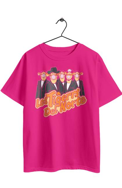 Oversized t-shirt with prints Los Tigres Del Norte. Del norte, group, los tigres, mexican music, mexico, music, norteño, saxophone. 2070702
