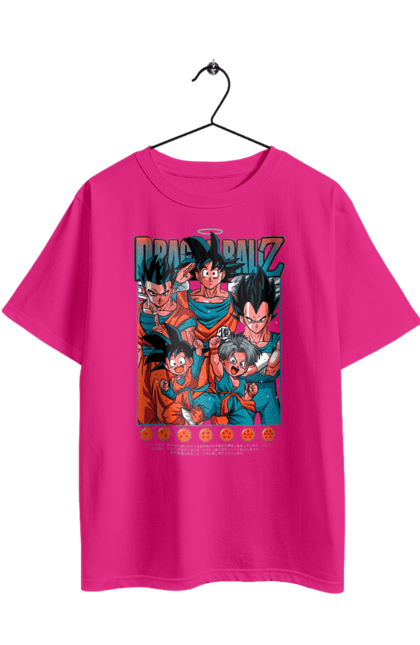 Футболка оверсайз з принтом "Перли дракона". Anime, dragon ball, goku, manga, vegeta, аніме, вегета, гоку, манга, перли дракона. 2070702