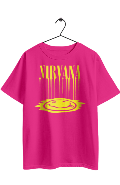 Футболка оверсайз з принтом "Нірвана". Nirvana, альтернативний рок, гранж, курт кобейн, нірвана, панк рок, рок група, хард рок. 2070702