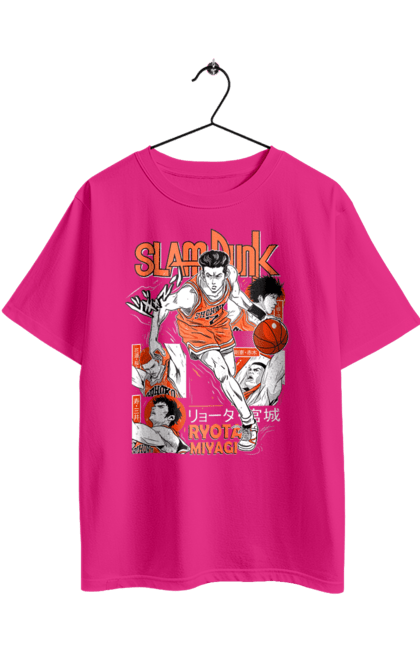 Oversized t-shirt with prints Ryota Miyagi. Anime, basketball, comedy, manga, ryota miyagi, school, shonen, slam dunk, sports anime. 2070702