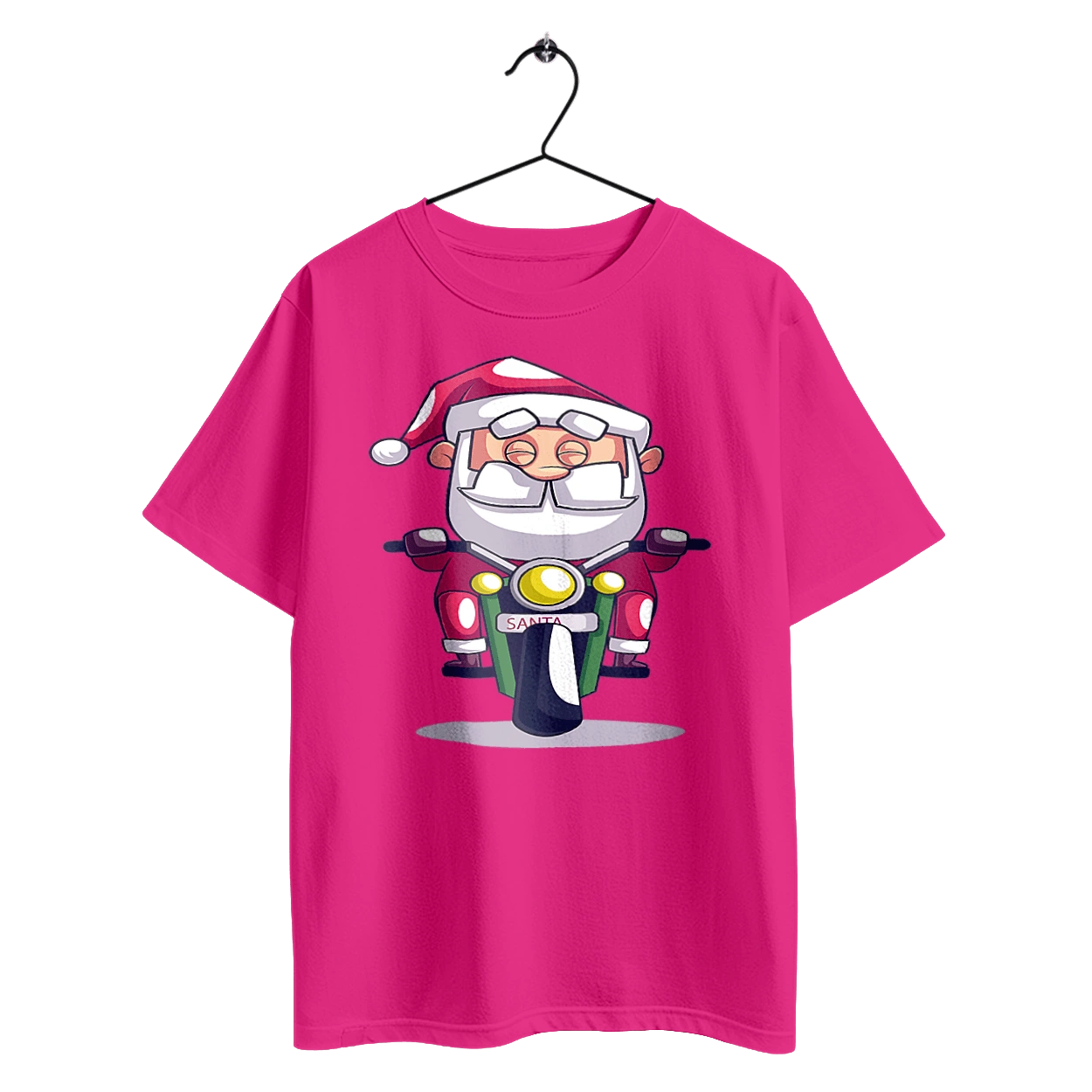 Щасливий Санта на мотоциклі