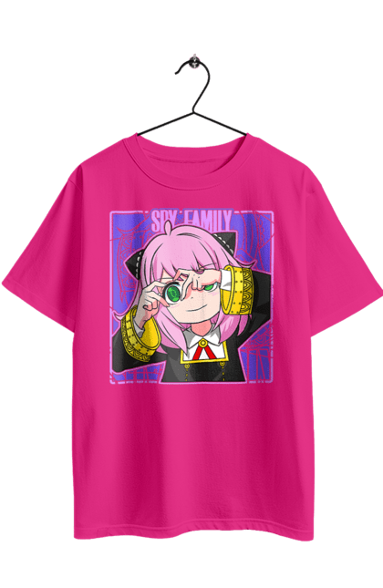 Футболка оверсайз з принтом "Сім'я шпигуна Аня". Spy x family, аниме, аня, йор, лойд, манга, сім я шпигуна. 2070702