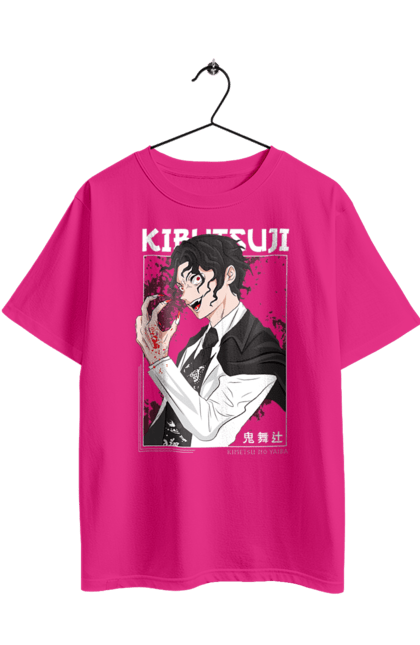 Футболка оверсайз з принтом "Винищувач Демонів Музан". Demon slayer, kimetsu no yaiba, muzan, аніме, винищувач демонів, вища луна, дванадцять лун, демон, манга, музан. 2070702