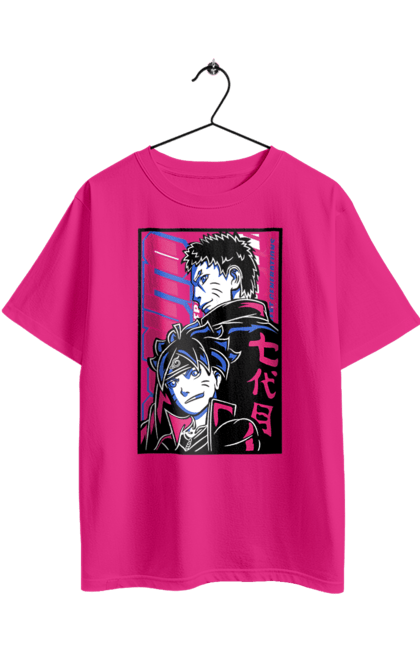 Футболка оверсайз с принтом Боруто. Boruto, naruto, аниме, боруто, враги, манга, наруто, неон, сериал. 2070702