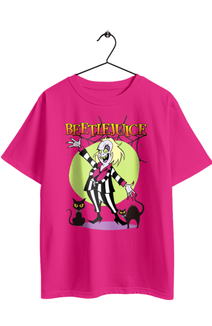 Oversized t-shirt with prints Beetlejuice. Beetlejuice, comedy, ghost, horror, movie, tim burton, warner bros. 2070702