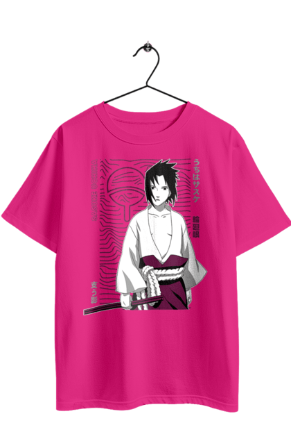 Oversized t-shirt with prints Naruto Sasuke Uchiha. Anime, manga, naruto, sasuke, sasuke uchiha, team 7, team number 7, uchiha. 2070702