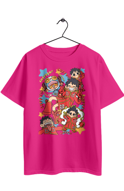 Футболка оверсайз з принтом "Ван Піс Луффі". Luffy, one piece, аніме, ван піс, великий куш, луффі, манга, монки де луффі, пірати. 2070702
