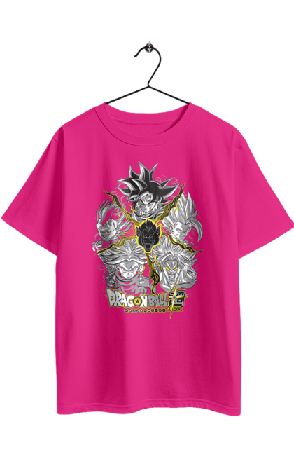 Футболка оверсайз з принтом "Перли дракона". Anime, dragon ball, goku, manga, vegeta, аніме, вегета, гоку, манга, перли дракона. 2070702