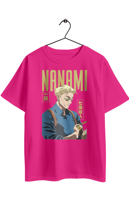 Футболка оверсайз з принтом "Магічна битва Нанамі". Anime, jujutsu kaisen, manga, nanami, nanami kento, аніме, магічна битва, манга, нанамі, нанамі кенто. 2070702