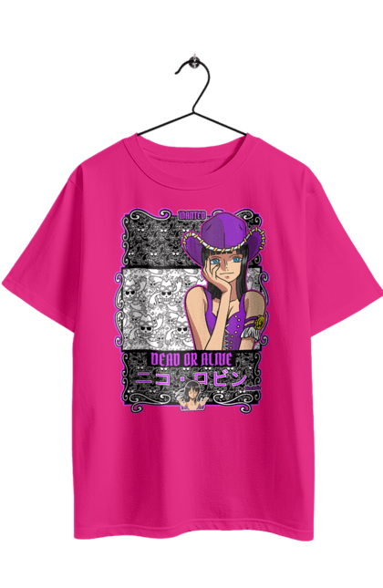Футболка оверсайз з принтом "Ван Піс Ніко Робін". Nico robin, one piece, аніме, ван пис, ван піс, дитина диявола, манга, ніко робін, світ революції. 2070702