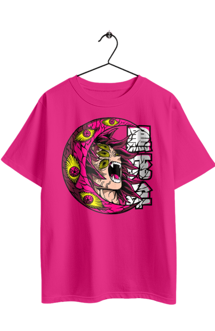 Футболка оверсайз з принтом "Винищувач Демонів Кокушибо". Demon slayer, kimetsu no yaiba, kokushibo, аніме, винищувач демонів, вища луна, дванадцять лун, демон, кокушибо, манга. 2070702