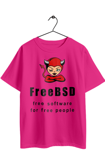 Футболка оверсайз з принтом "Freebsd Для Вільних". Bsd, freebsd, unix, адміністратор, айті, айтішник, безкоштовна, безкоштовно, бестія, вільна, демон, демонесса, доступність, незалежність, операційна система, ос, програміст, програмне забезпечення, свобода, сисадмін, система, системний адміністратор, софт, текст, червоний, чорний. 2070702