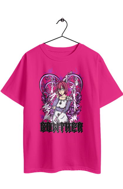 Футболка оверсайз с принтом Семь Смертных Грехов Гаутер. Gowther, seven deadly sins, аниме, гаутер, комедия, манга, приключения, семь смертных грехов, фэнтези. 2070702