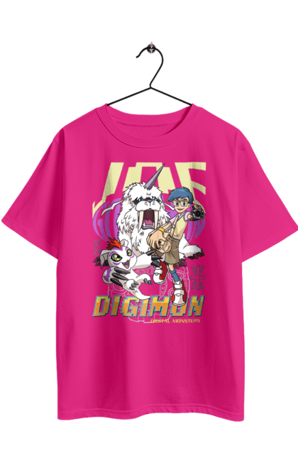 Футболка оверсайз з принтом "Digimon Джо Кідо". Bandai, digimon, digital monsters, jou kido, аніме, віртуальні вихованці, джо кідо, манга, медіафраншиза. 2070702