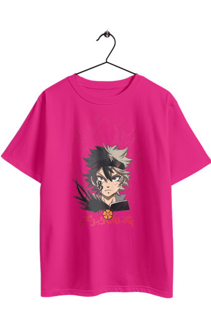 Футболка оверсайз з принтом "Black Clover Аста". Anime, asta, black clover, manga, wizard king, аніме, аста, король магів, манга, чорна конюшина. 2070702