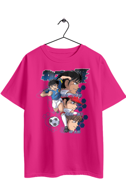 Футболка оверсайз з принтом "Капітан Цубаса". Anime, captain tsubasa, аніме, джамп, капітан цубаса, манга, цубаса одзора. 2070702