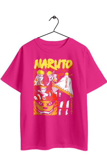 Oversized t-shirt with prints Naruto. Anime, character, manga, naruto, ninja, tv series. 2070702