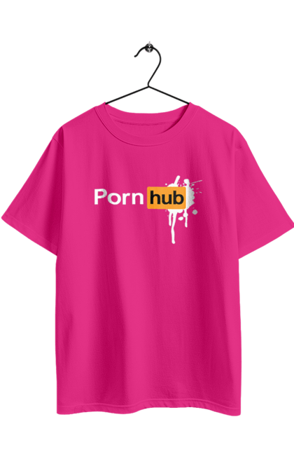 Футболка оверсайз з принтом "Porn hub". Гумор, зсу хаб, порно хаб, порнохаб, приколы. 2070702