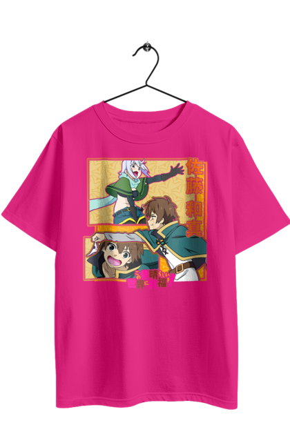 Футболка оверсайз з принтом "KonoSuba". Kazuma satou, konosuba, аніме, манга, роман, сато казума, хай буде благословенним. 2070702