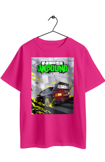 Футболка оверсайз з принтом "Need for Speed Unbound". Heat, need, need for speed, nfs, speed, unbound, нид, нфс, спид, фор. 2070702