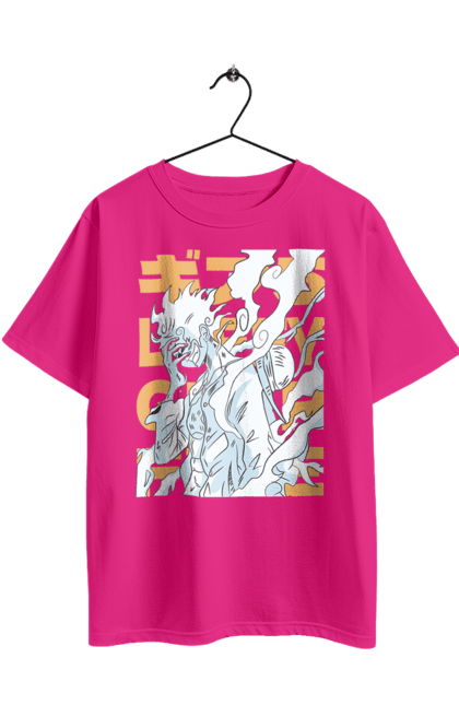 Футболка оверсайз з принтом "Ван Піс Луффі". Luffy, one piece, аніме, ван піс, великий куш, луффі, манга, монки де луффі, пірати. 2070702