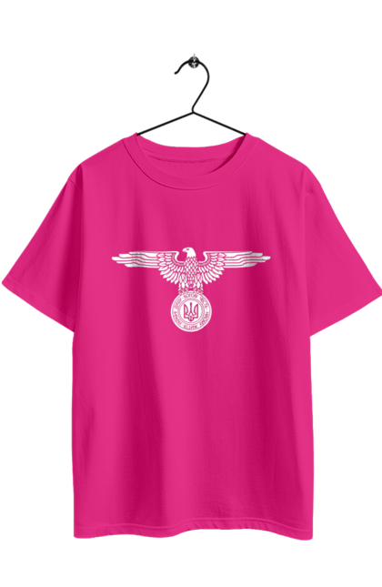 Футболка оверсайз з принтом "Тризуб і Орел". Герб, герб україни, орел, патріотичне, україна, українська символіка, українське. 2070702