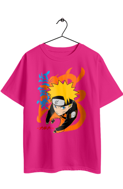 Футболка оверсайз с принтом Наруто. Naruto, аниме, манга, наруто, ниндзя, персонаж, сериал. 2070702