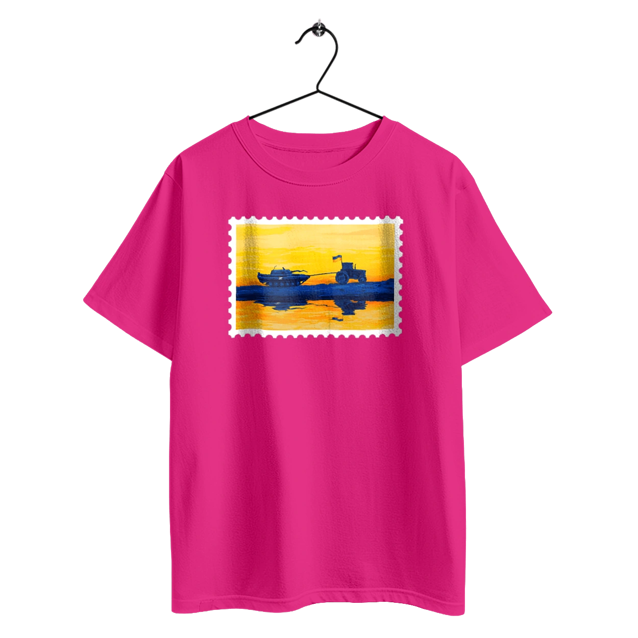 New brand, tractor pulling tank