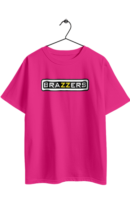 Футболка оверсайз з принтом "Brazzers". Бразерс, браззерс, порно хаб, порнохаб. 2070702