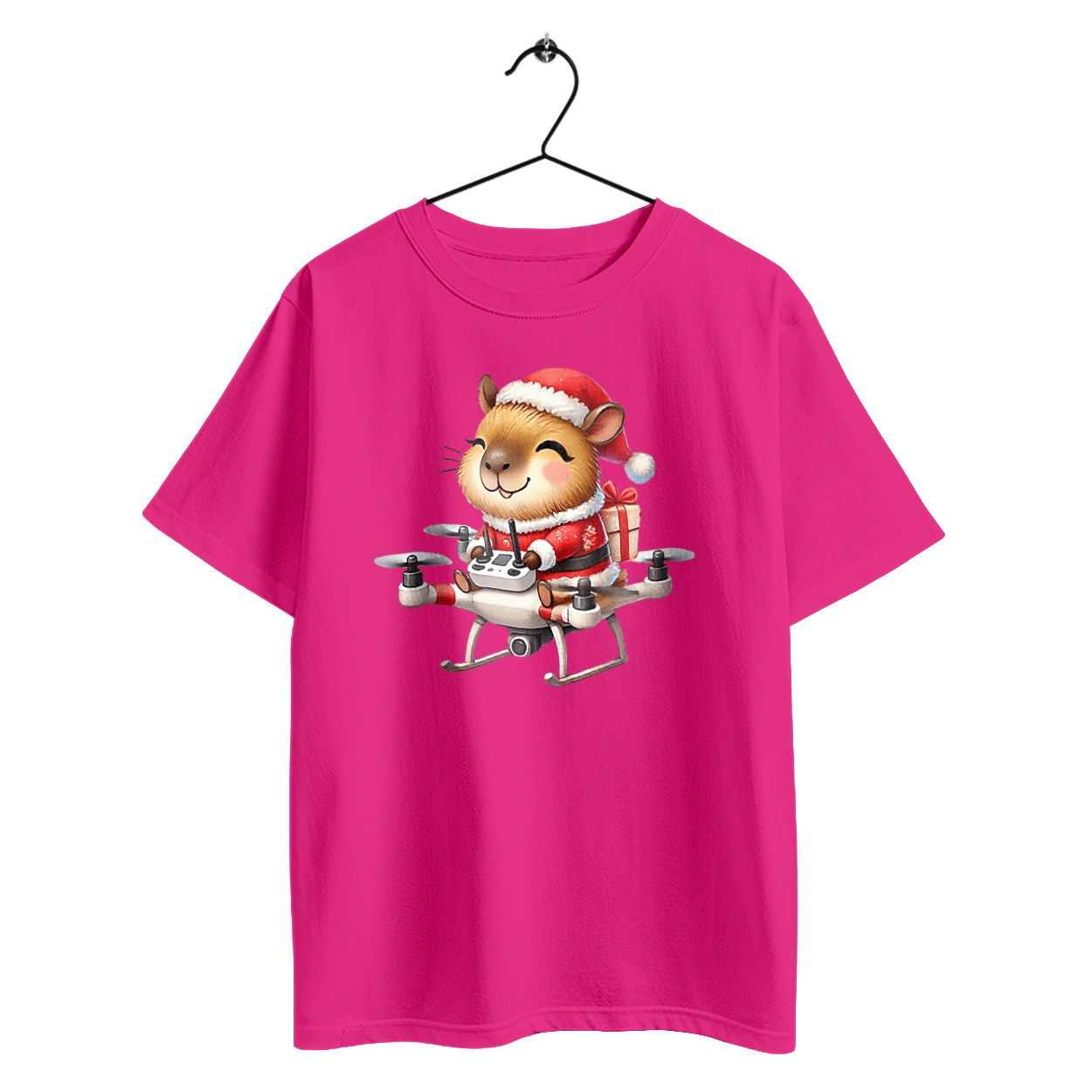 Christmas Capybara with a Gift