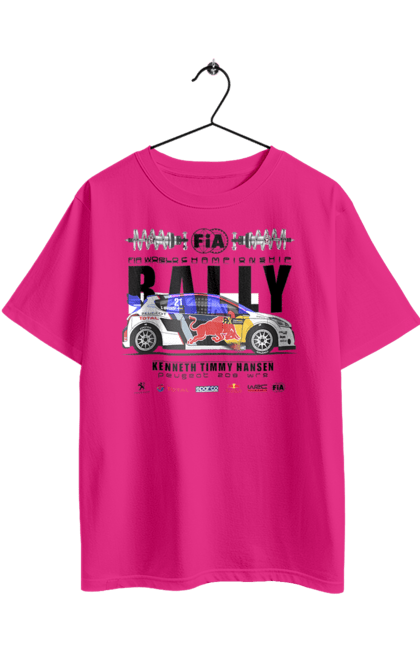 Футболка оверсайз з принтом "Red Bull Rally". Rally, red bull, авто, автомобіль, гонка, ралі, ред булл, редбул, спорт. 2070702